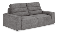  Sofa-lit sectionnel Prestige de Shaquille O’Neal Home avec coulissement électrique - gris