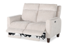Primrose 71” Chenille Fabric Power Reclining Loveseat with Power Headrest – Linen | Causeuse à inclinaison électrique Primrose de 71 po en tissu de chenille avec appuie-tête électrique - lin