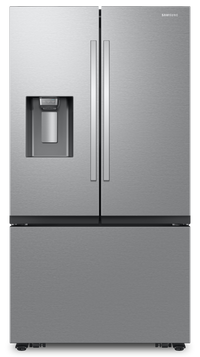  Réfrigérateur à 3 portes Bespoke de Samsung de 31 pi3 et de 35,75 po à portes françaises - acier inoxydable - RF32CG5B30SRAA
