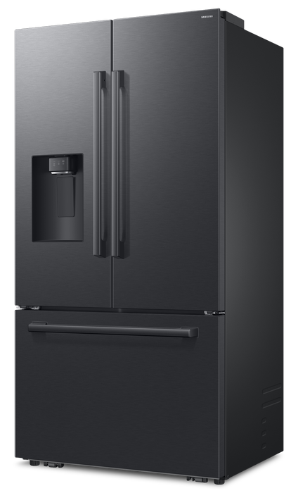 Réfrigérateur à 3 portes Bespoke de Samsung de 29 pi3 et de 35,88 po à portes françaises avec IA - noir - RF70H30GEEAA