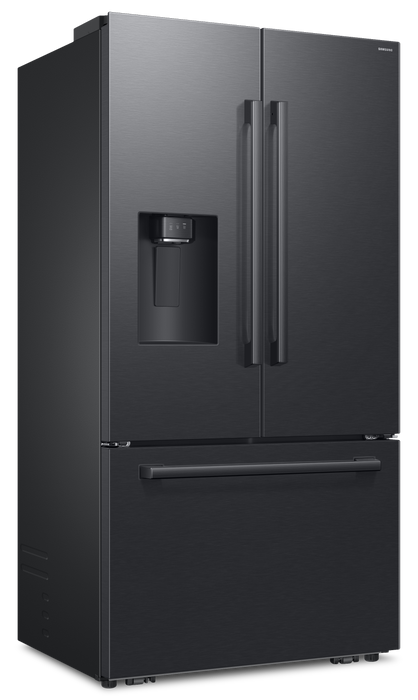 Réfrigérateur à 3 portes Bespoke de Samsung de 29 pi3 et de 35,88 po à portes françaises avec IA - noir - RF70H30GEEAA