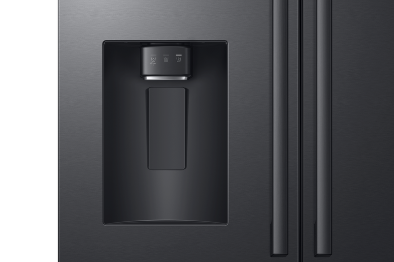 Réfrigérateur à 3 portes Bespoke de Samsung de 29 pi3 et de 35,88 po à portes françaises avec IA - noir - RF70H30GEEAA