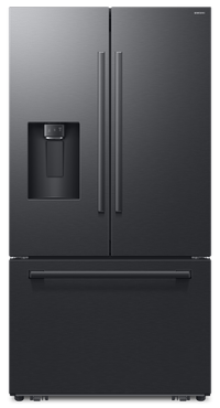 Réfrigérateur à 3 portes Bespoke de Samsung de 29 pi3 et de 35,88 po à portes françaises avec IA - noir - RF70H30GEEAA