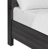 Rocco Storage Bed with 2 Built-In Footboard Drawers & LED Lit Headboard, Dark Grey - Queen Size  | Lit de rangement Rocco avec 2 tiroirs de pied de lit intégrés et tête de lit illuminée à DEL, gris foncé - format grand lit