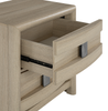 Rocco Bedside 2-Drawer Nightstand with Built-In Charging Port, 25"W x 26"H - Light Brown | Table de nuit Rocco de 25 po (L) x 26 po (H) à 2 tiroirs avec port de recharge intégré - brun clair