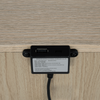 Rocco Bedside 2-Drawer Nightstand with Built-In Charging Port, 25"W x 26"H - Light Brown | Table de nuit Rocco de 25 po (L) x 26 po (H) à 2 tiroirs avec port de recharge intégré - brun clair