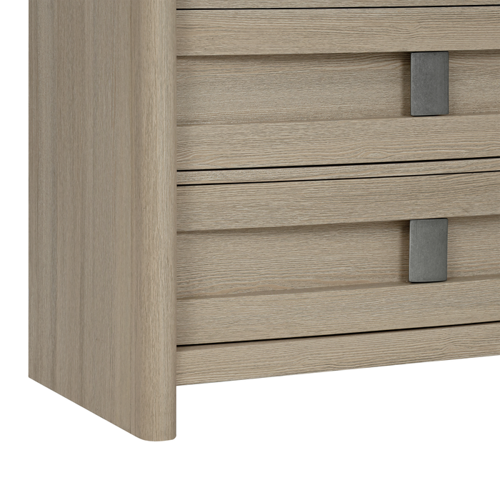 Commode verticale de chambre à coucher Rocco de 36 po (L) x 52 po (H) à 5 tiroirs - brun clair
