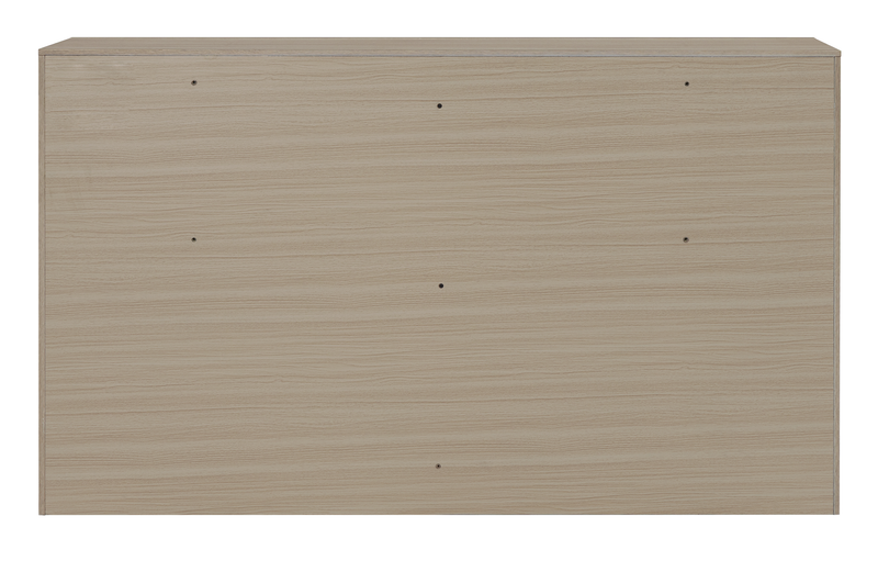 Commode de chambre à coucher Rocco de 62 po (L) x 37 po (H) à 6 tiroirs - brun clair
