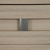 Rocco 5pc Bedroom Set with LED Lit Storage Bed, Dresser & Mirror, Light Brown - King Size | Ensemble de chambre à coucher Rocco 5 pièces avec lit de rangement illuminé à DEL, commode et miroir, brun clair - format très grand lit