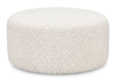 Made in Canada Customizable Sofa Lab Round 38" Fabric Ottoman – Teddy Riverrock | Pouf courbé personnalisable de Sofa Lab de 38 po fabriqué au Canada en tissu - Teddy Riverrock