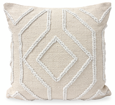Sadie Fabric Accent Pillow - Beige | Coussin décoratif Sadie en tissu - beige