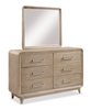 Sasha Bedroom 6-Drawer Dresser, 62"W x 38"H - Natural Oak Brown | Commode de chambre à coucher Sasha de 62 po (L) x 38 po (H) à 6 tiroirs - brun chêne naturel