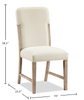 Sasha Dining Chair with Chenille Fabric - Taupe/Natural Oak Brown | Chaise de salle à manger Sasha en tissu de chenille - taupe et brun chêne naturel