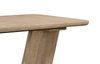 Sasha Extension Dining Table with Trestle Base, 82-94"W - Natural Oak Brown | Table de salle à manger Sasha avec rallonge de 82 po à 94 po (L) et base à tréteaux - brun chêne naturel