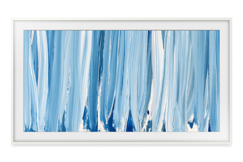 Cadre décoratif personnalisable pour téléviseur The Frame Pro de 55 po de Samsung - blanc  