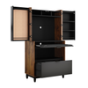 Sedgwick 30.87” 2-Door Computer Armoire Desk with Cable Management – Grand Walnut | Bureau d’ordinateur Sedgwick de 30,87 po à 2 portes avec armoire et système de gestion des câbles - noyer majestueux