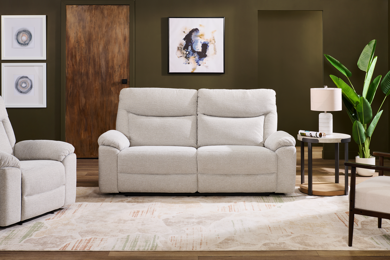 Sofa à inclinaison manuelle Spencer de 80,9 po en tissu de chenille - gris