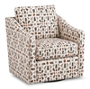 Fauteuil d’appoint pivotant personnalisable de Sofa Lab de 32 po fabriqué au Canada en tissu - tissu décoratif Copper