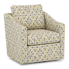Fauteuil d’appoint pivotant personnalisable de Sofa Lab de 32 po fabriqué au Canada en tissu - tissu décoratif Lemonade