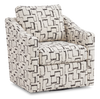 Fauteuil d’appoint pivotant personnalisable de Sofa Lab de 32 po fabriqué au Canada en tissu - tissu décoratif Tar