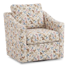 Fauteuil d’appoint pivotant personnalisable de Sofa Lab de 32 po fabriqué au Canada en tissu - tissu décoratif Rose