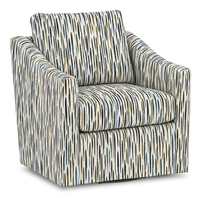 Made in Canada Sofa Lab Customizable Swivel 32" Fabric Accent Chair – Capri Accent Fabric | Fauteuil d’appoint pivotant personnalisable de Sofa Lab de 32 po fabriqué au Canada en tissu - tissu décoratif Capri