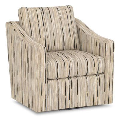 Made in Canada Sofa Lab Customizable Swivel 32" Fabric Accent Chair – Mineral Accent Fabric | Fauteuil d’appoint pivotant personnalisable de Sofa Lab de 32 po fabriqué au Canada en tissu - tissu décoratif Mineral