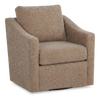 Fauteuil d’appoint pivotant personnalisable de Sofa Lab de 32 po fabriqué au Canada en tissu - Chenille Praline
