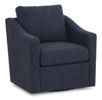 Fauteuil d’appoint pivotant personnalisable de Sofa Lab de 32 po fabriqué au Canada en tissu - Chenille Pacific