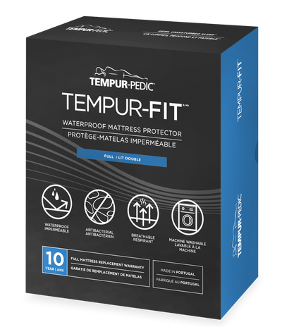 Tempur-Pedic® TEMPUR-FIT® Waterproof Full Mattress Protector | Protège-matelas imperméable TEMPUR-FitMC de Tempur-Pedic pour lit double