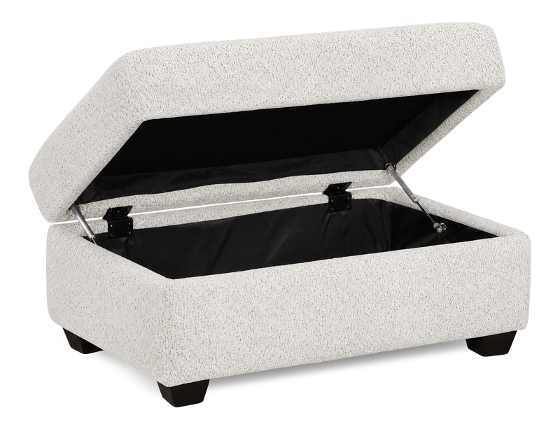 Pouf de rangement personnalisable Trunk de Sofa Lab de 39 po fabriqué au Canada en tissu - Teddy Riverrock