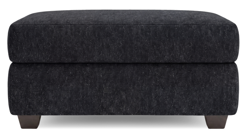 Pouf de rangement personnalisable Trunk de Sofa Lab de 39 po fabriqué au Canada en tissu - Teddy Raven