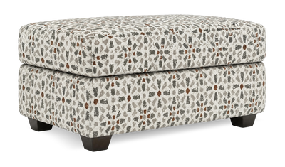 Made in Canada Customizable Sofa Lab Trunk 39" Fabric Storage Ottoman – Copper Accent Fabric | Pouf de rangement personnalisable Trunk de Sofa Lab de 39 po fabriqué au Canada en tissu - tissu décoratif Copper