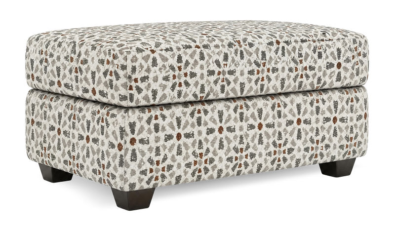 Pouf de rangement personnalisable Trunk de Sofa Lab de 39 po fabriqué au Canada en tissu - tissu décoratif Copper