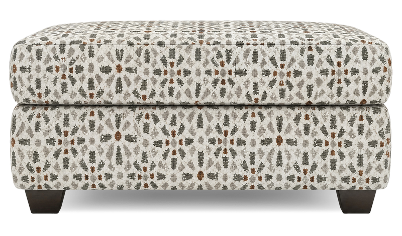 Pouf de rangement personnalisable Trunk de Sofa Lab de 39 po fabriqué au Canada en tissu - tissu décoratif Copper