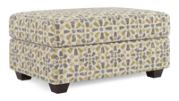 Pouf de rangement personnalisable Trunk de Sofa Lab de 39 po fabriqué au Canada en tissu - tissu décoratif Lemonade