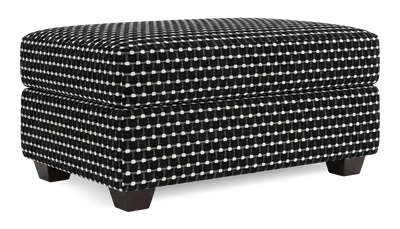 Made in Canada Customizable Sofa Lab Trunk 39" Fabric Storage Ottoman – Panda Accent Fabric | Pouf de rangement personnalisable Trunk de Sofa Lab de 39 po fabriqué au Canada en tissu - tissu décoratif Panda