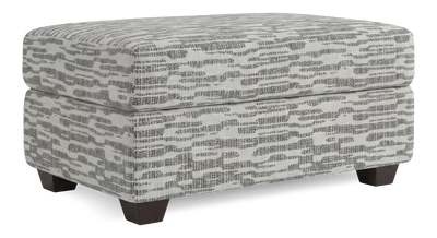 Made in Canada Customizable Sofa Lab Trunk 39" Fabric Storage Ottoman – Flint Accent Fabric | Pouf de rangement personnalisable Trunk de Sofa Lab de 39 po fabriqué au Canada en tissu - tissu décoratif Flint