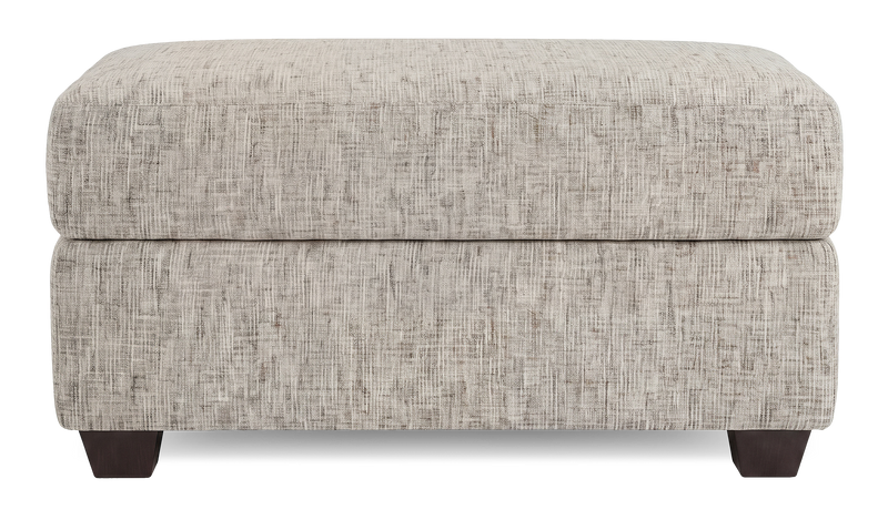 Pouf de rangement personnalisable Trunk de Sofa Lab de 39 po fabriqué au Canada en tissu - tissu décoratif Rust