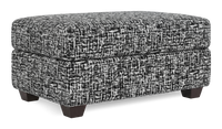Pouf de rangement personnalisable Trunk de Sofa Lab de 39 po fabriqué au Canada en tissu - tissu décoratif Jet