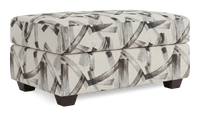  Pouf de rangement personnalisable Trunk de Sofa Lab de 39 po fabriqué au Canada en tissu - tissu décoratif Stormy