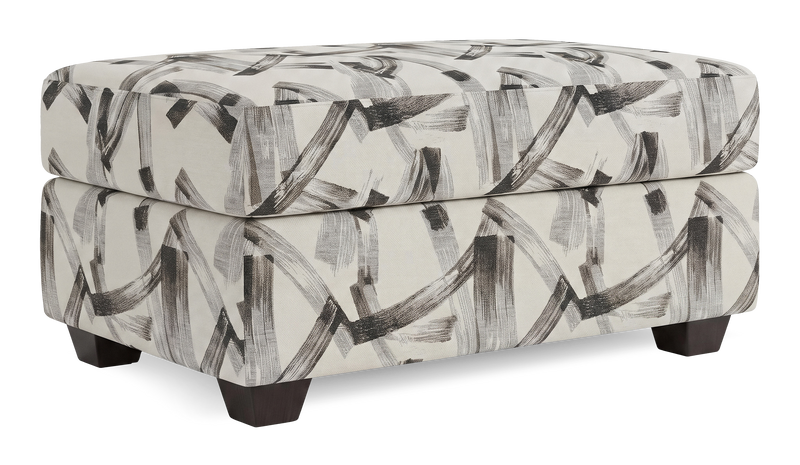 Pouf de rangement personnalisable Trunk de Sofa Lab de 39 po fabriqué au Canada en tissu - tissu décoratif Stormy