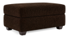 Pouf de rangement personnalisable Trunk de Sofa Lab de 39 po fabriqué au Canada en tissu - Plush Chocolate