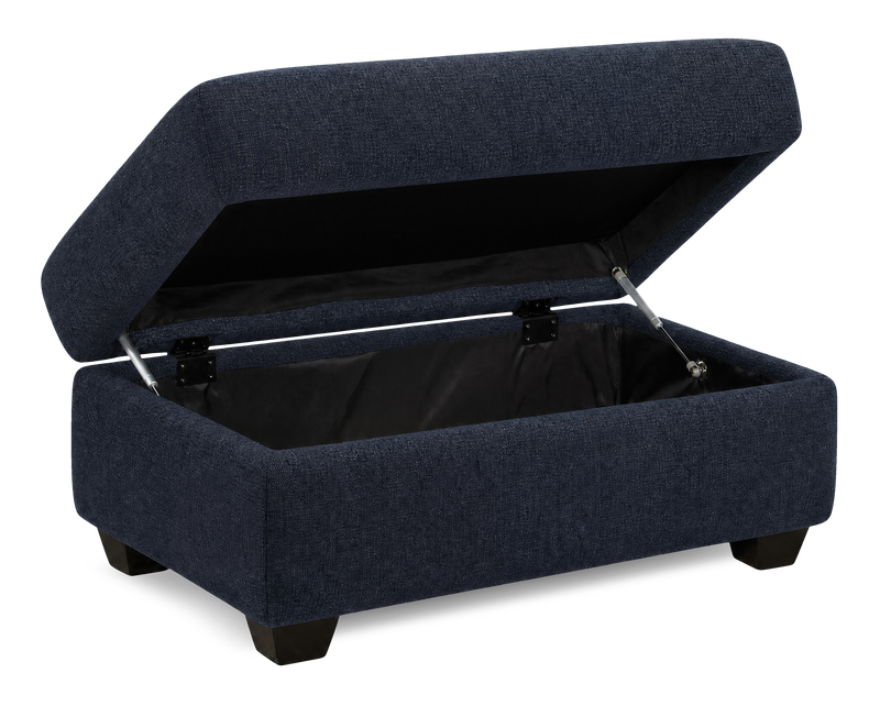 Pouf de rangement personnalisable Trunk de Sofa Lab de 39 po fabriqué au Canada en tissu - Chenille Pacific