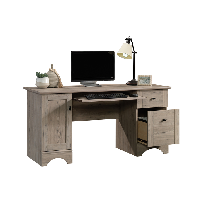 Bureau rustique Tyren de 59,45 po avec tiroirs - chêne Laurel 
