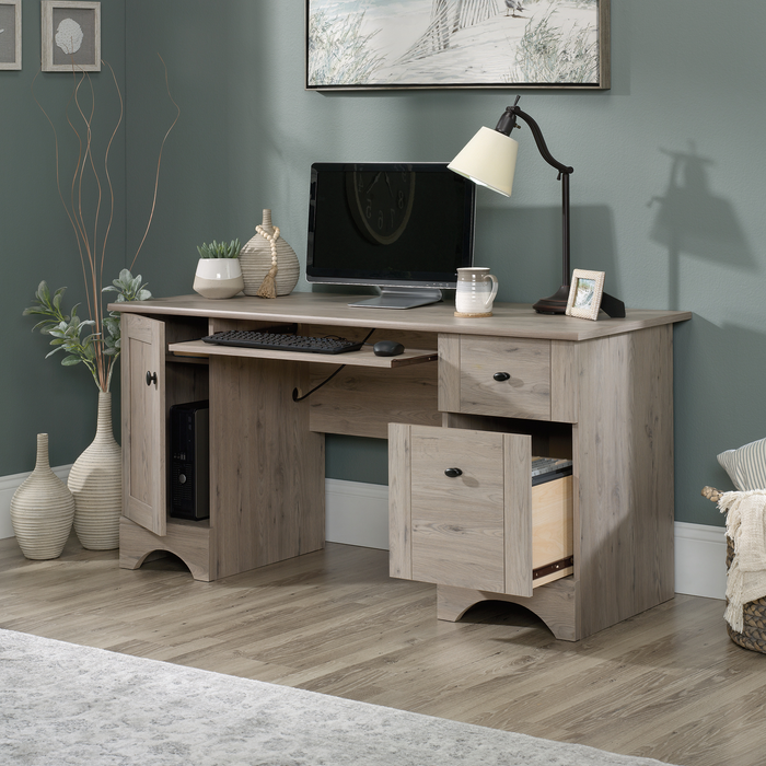 Bureau rustique Tyren de 59,45 po avec tiroirs - chêne Laurel 