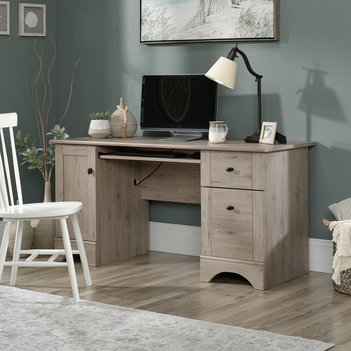 Bureau rustique Tyren de 59,45 po avec tiroirs - chêne Laurel 