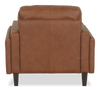 Chateau d’Ax Venice 39" Traditional Genuine Leather Accent Chair – Light Brown | Fauteuil d’appoint traditionnel Venice de Château d’Ax de 39 po en cuir véritable - brun clair