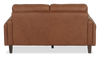 Chateau d’Ax Venice 65" Traditional Genuine Leather Loveseat – Light Brown | Causeuse traditionnelle Venice de Château d’Ax de 65 po en cuir véritable - brun clair