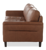 Chateau d’Ax Venice 91" Traditional Genuine Leather Sofa – Light Brown | Sofa traditionnel Venice de Château d’Ax de 91 po en cuir véritable - brun clair